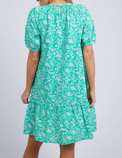 Bloom Dress - Emerald Print