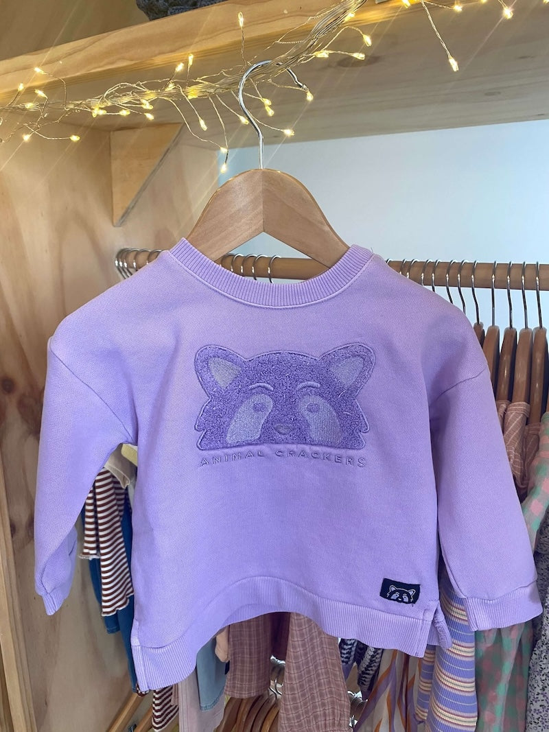 Animal Crackers Raffael Crew - Purple