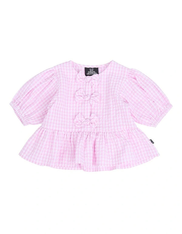animal-crackers-checkered-top-pink