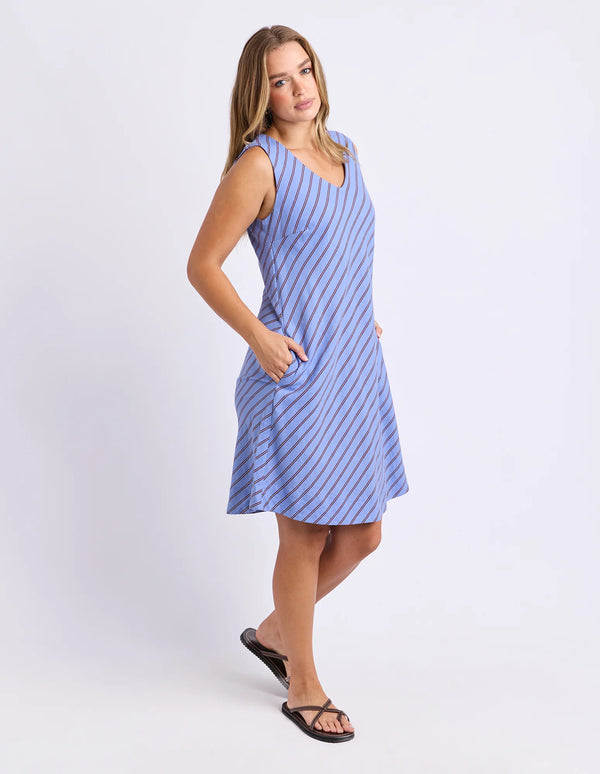 Alba Dress -Cornflower Blue