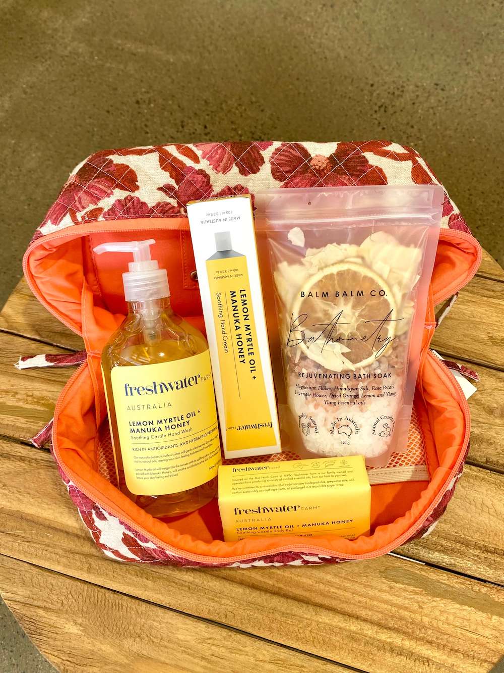 Cerise Wash Bag Pack - Lemon Myrtle