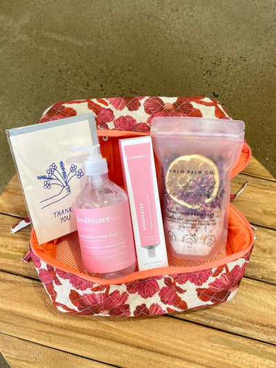 Cerise Wash Bag Pack - Rosewater