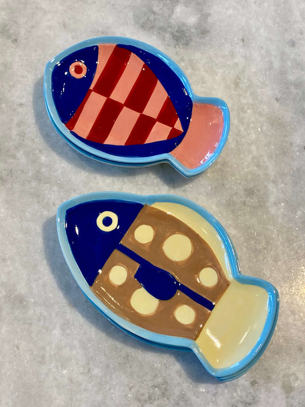 Willy Plate - Yellow/Blue Spots