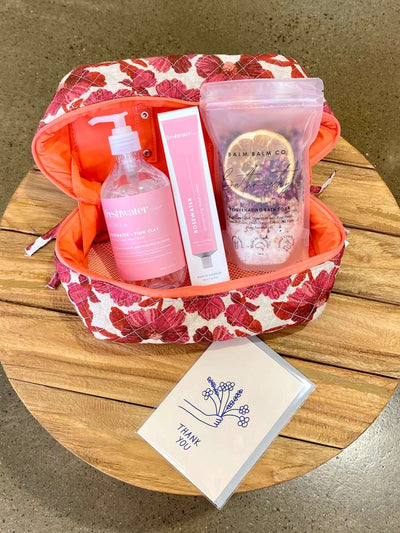 Cerise Wash Bag Pack - Rosewater