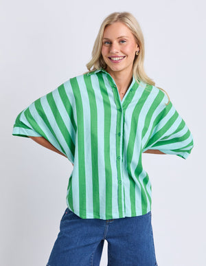 elm-lifestyle-palermo-stripe-shirt-green