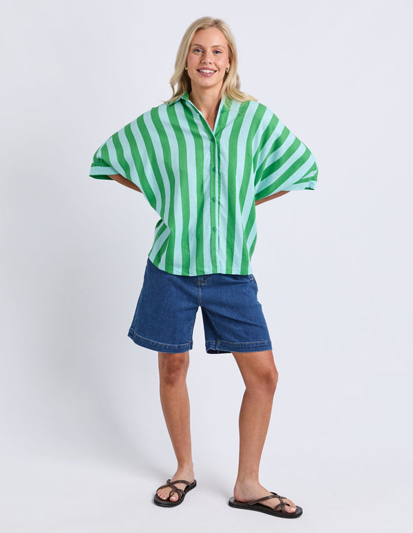 elm-lifestyle-palermo-stripe-shirt-green