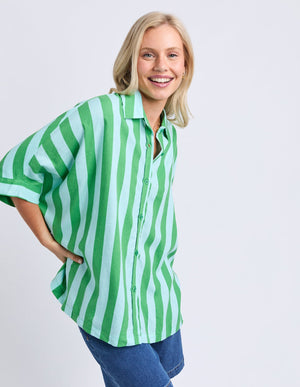 elm-lifestyle-palermo-stripe-shirt-green