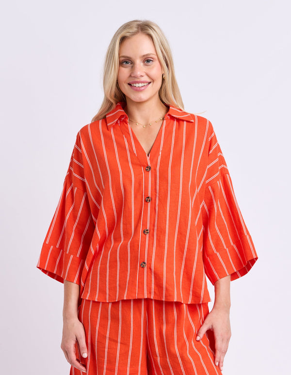 elm-lifestyle-bloom-shirt-tangello
