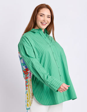 elm-lifestyle-tropical-muse-shirt-green