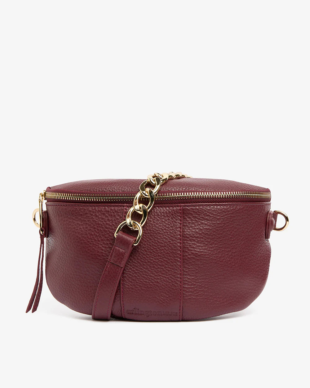 woman with Arlington Mline Zara Sling Bag - Burgundy
