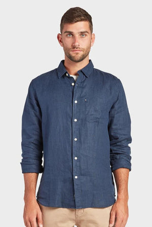 Hampton Longsleeve Shirt - Navy