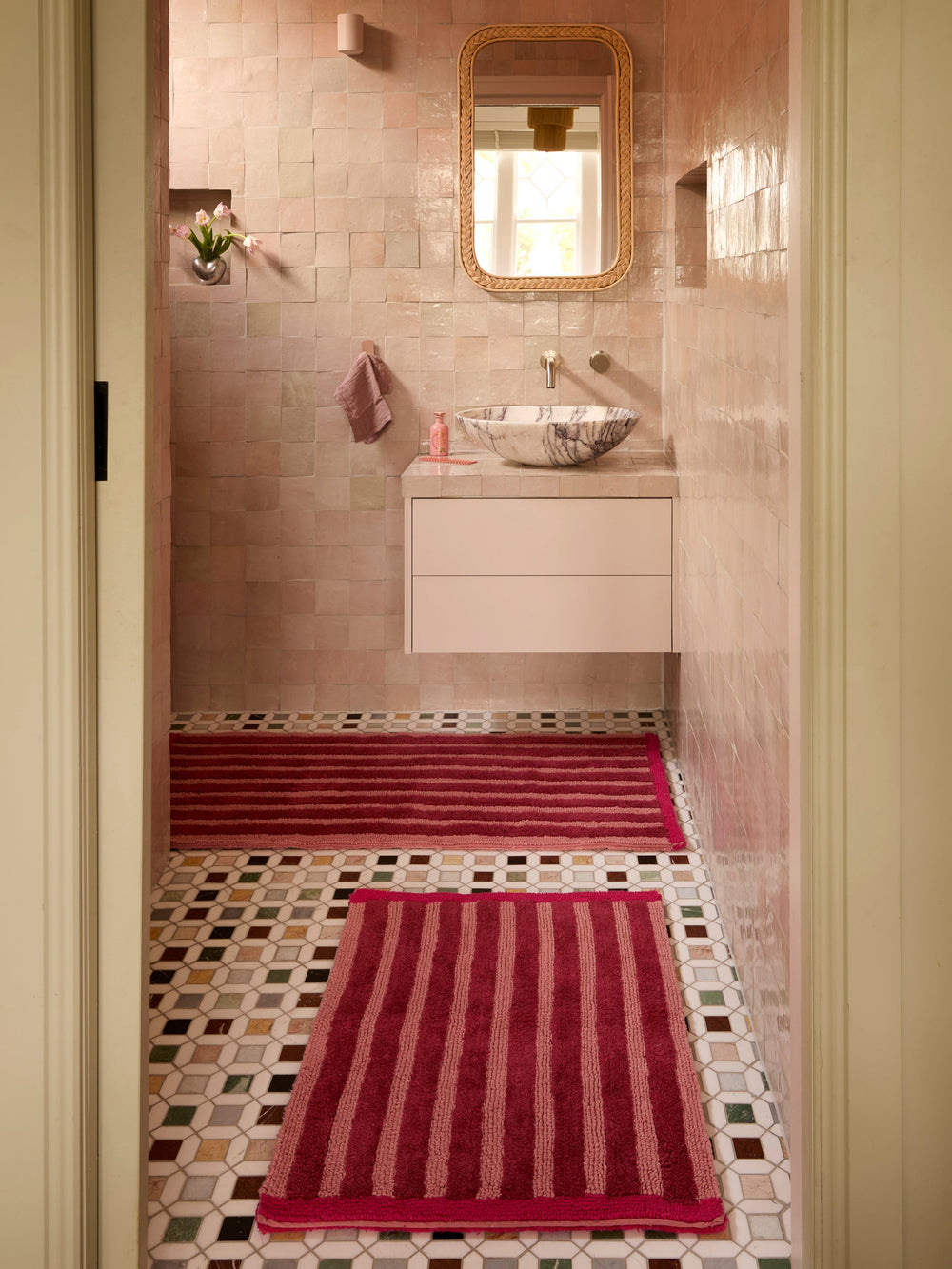 bonnie-neil-stripe-burgundy-bath-mat