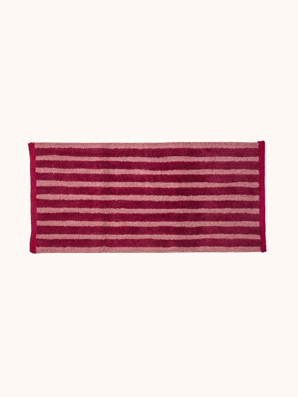 bonnie-neil-stripe-burgundy-long-bath-mat