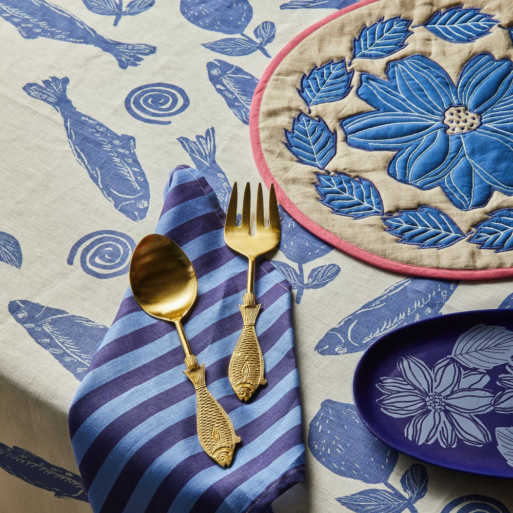 Bonnie and Neil Margot Blue Placemats
