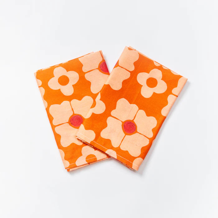 Napkin- Carnation Orange set 6