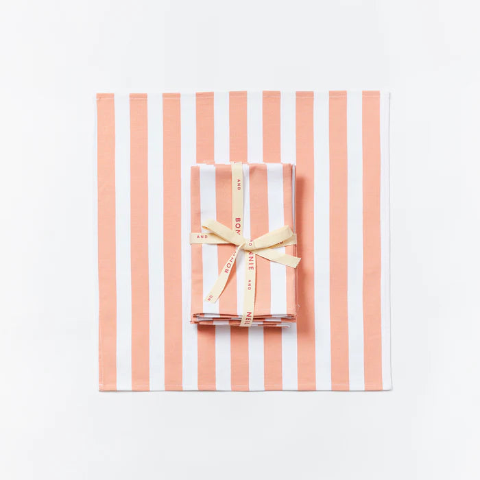 Napkin- Florence Stripe Pink set 6