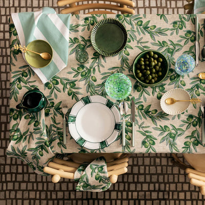 Napkin-Olive Green set 6