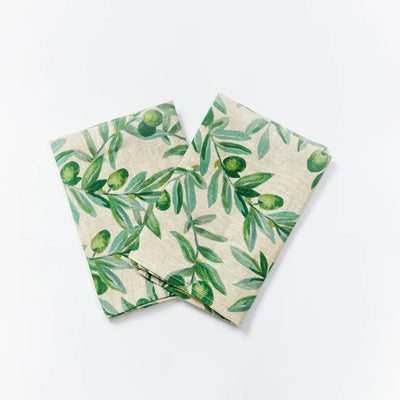Napkin-Olive Green set 6