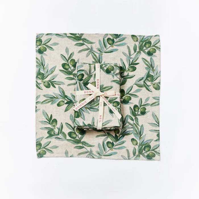 Napkin-Olive Green set 6