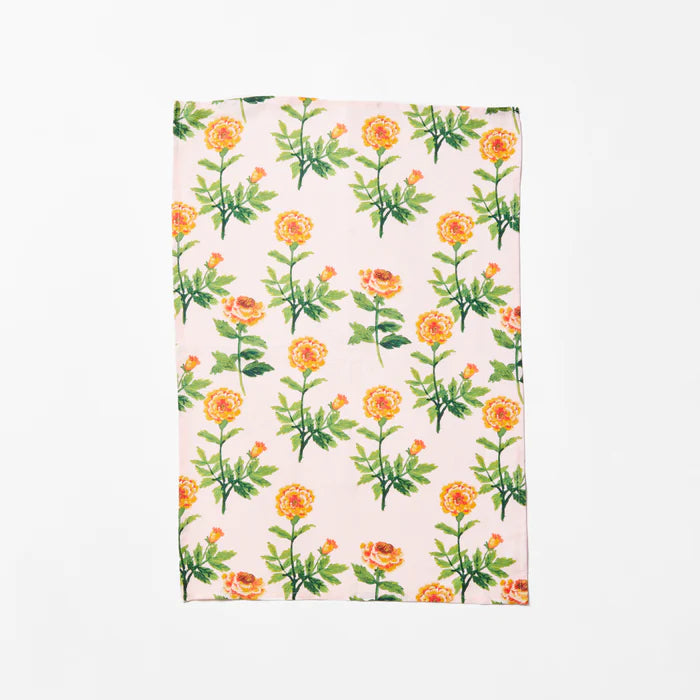 Petite Lani Floral Tea Towel - Pink