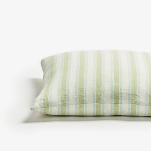 Linear green cushion side view