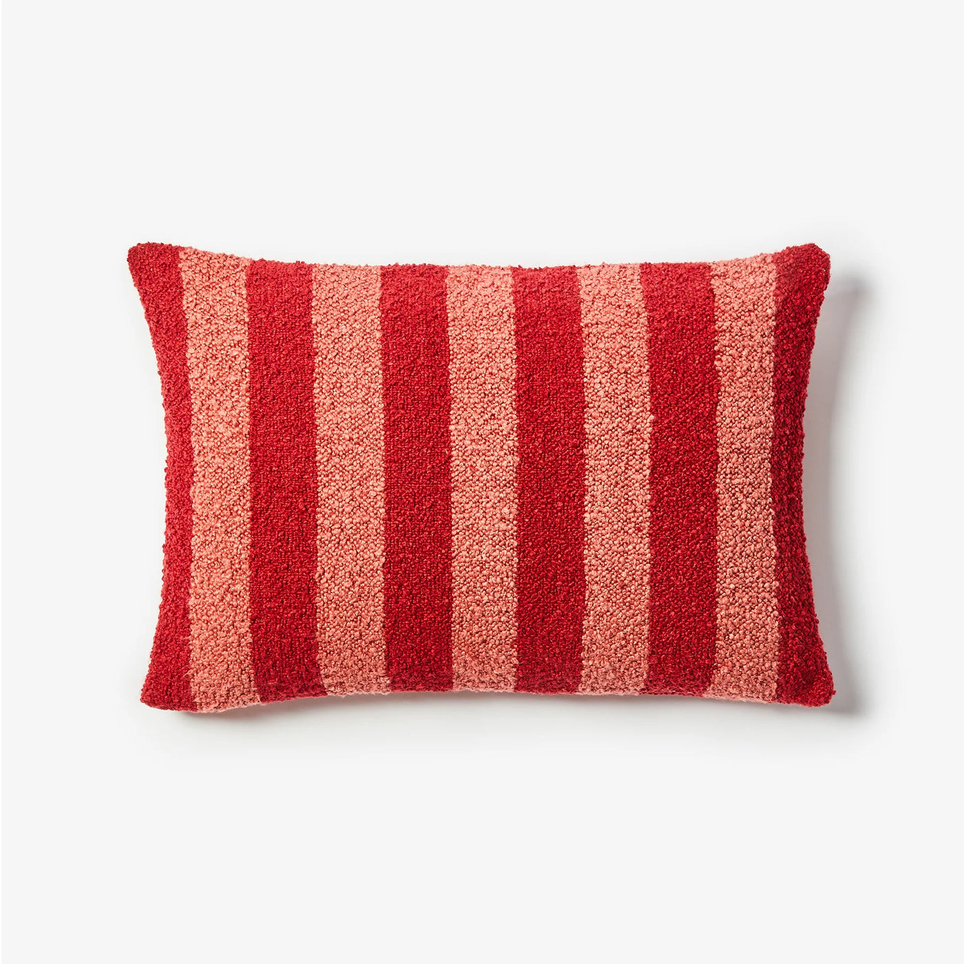 Boucle Stripe Burgundy 60x40cm Cushion