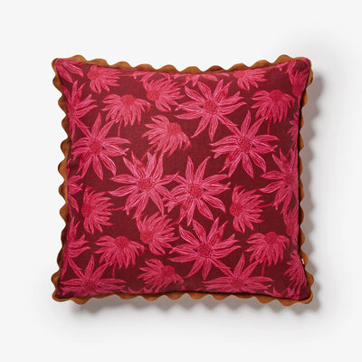Flannel Flower Cerise 60cm Cushion