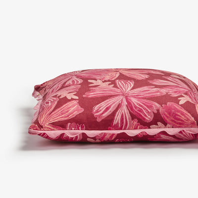 Mave rose cushion side view