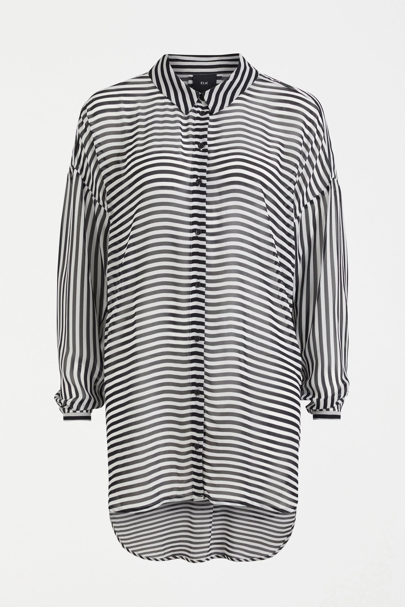 Eir Sheer Shirt - Black White