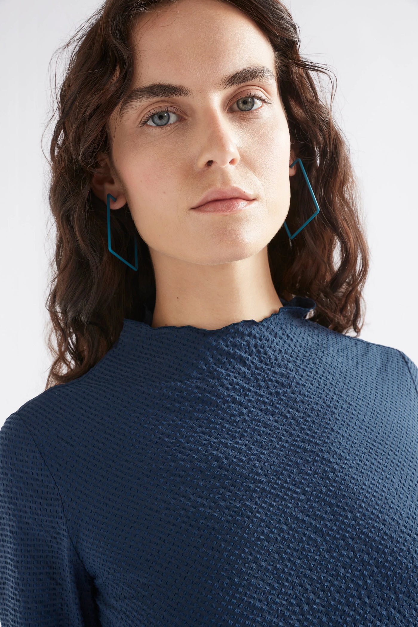 Ingur Hoop Earring - Teal