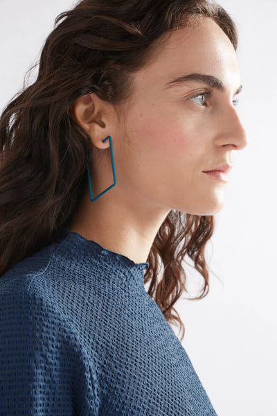 Ingur Hoop Earring - Teal