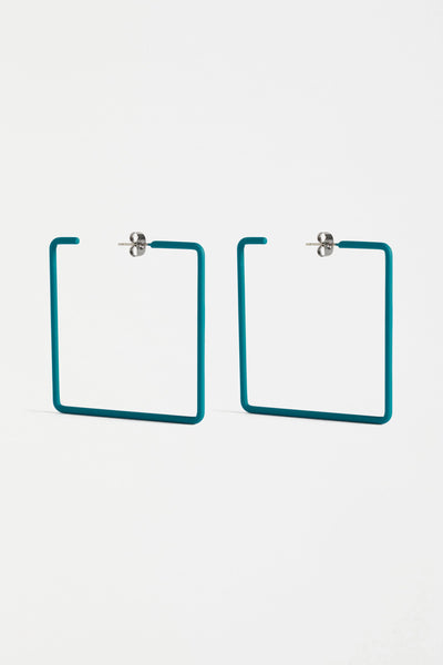 Ingur Hoop Earring - Teal