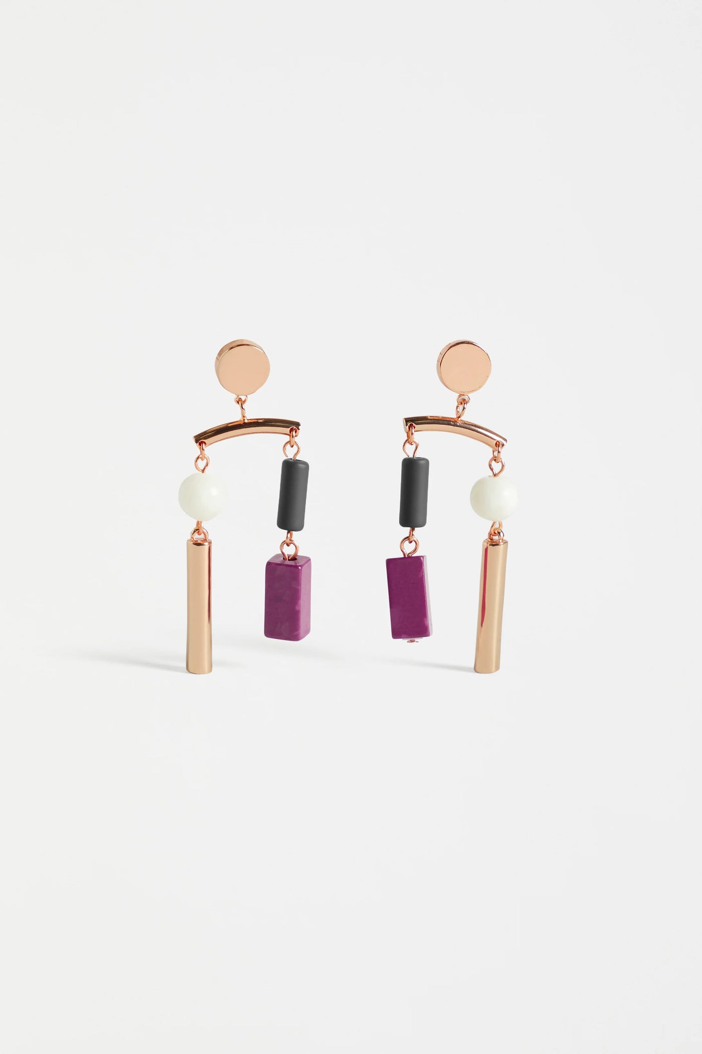 Nell Drop Earring - Rose Gold