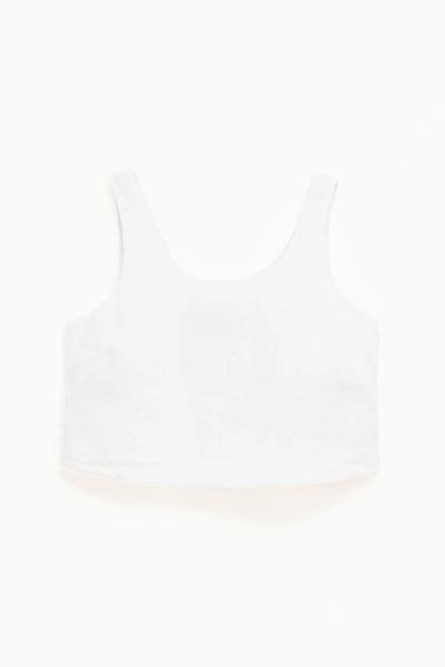 Strom Linen Tank - White