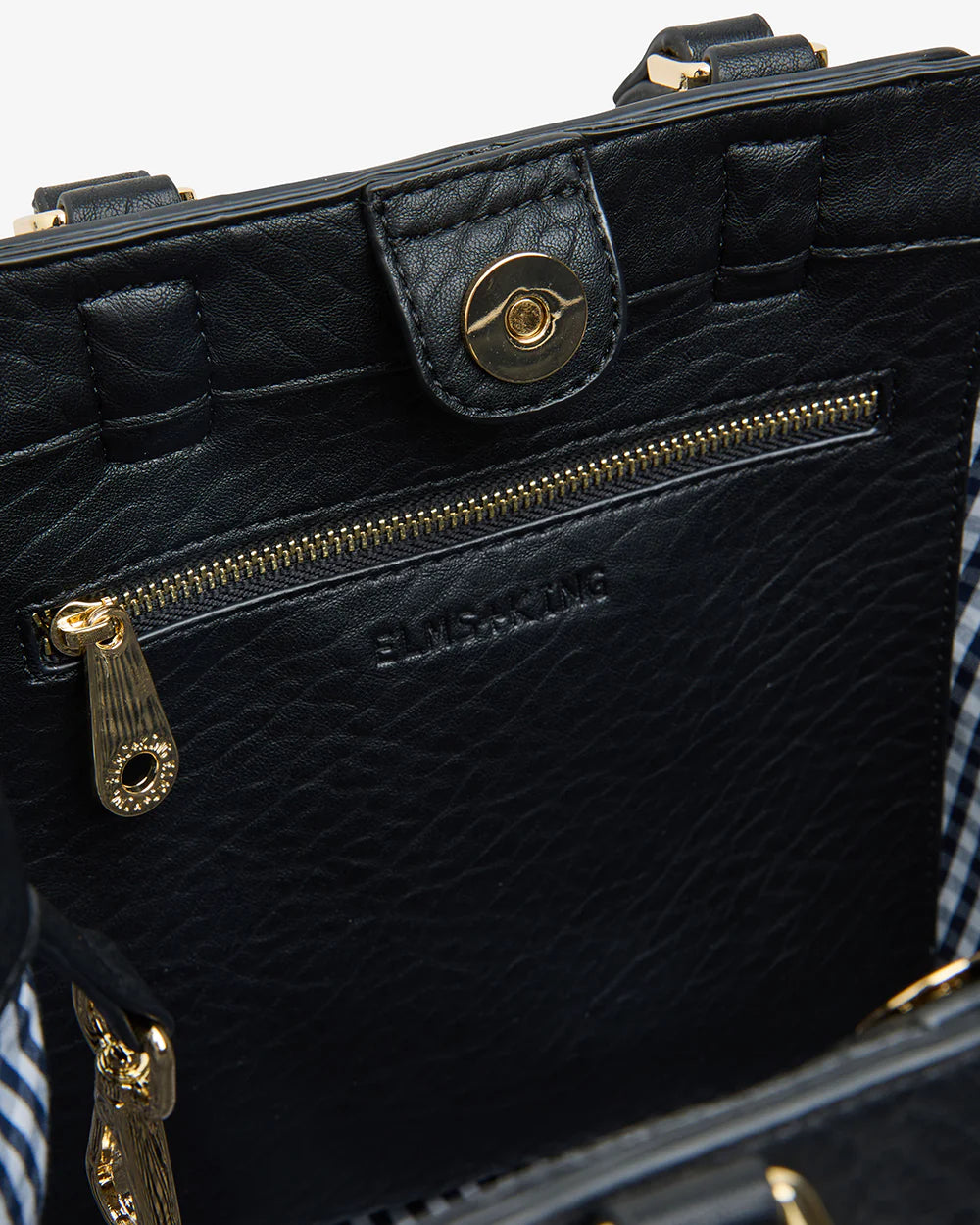 Carnegie Tote - Black inside details
