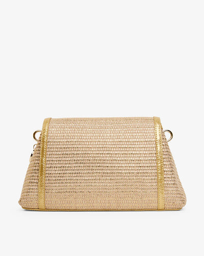Lugano Crossbody - Gold Weave back details