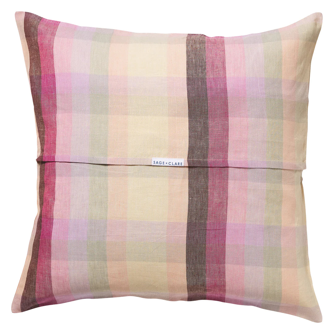 Fifer Linen Euro Pillowcase Set - Flamingo