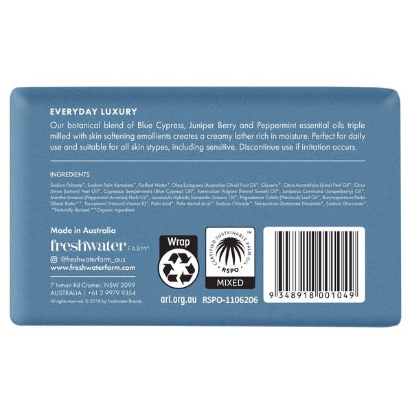 Freshwater Farm - Blue Cypress & Juniper Berry Oil