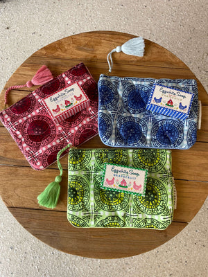 Gabrielle Pouch Azure + Eggwhite Soap