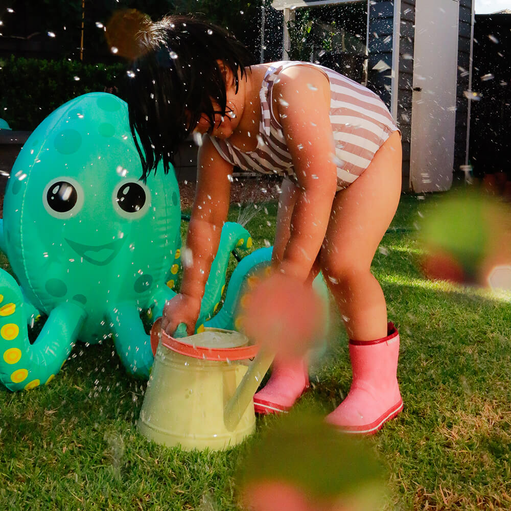 kid wearing swimsuit and Andie Kids - Bubblegum