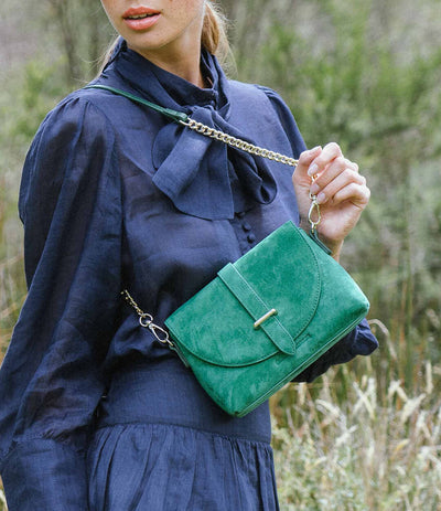 Mini Audrey  -Emerald Suede