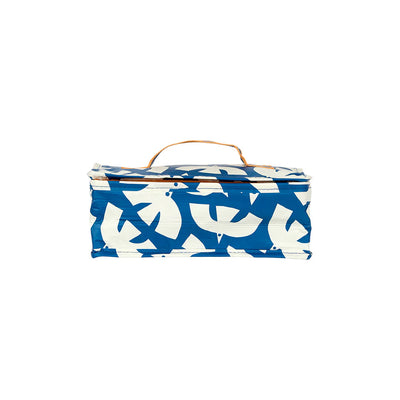 Project Ten white seagull print blue takeaway bag