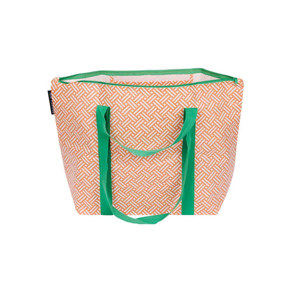 Zip Medium Tote - Rattan