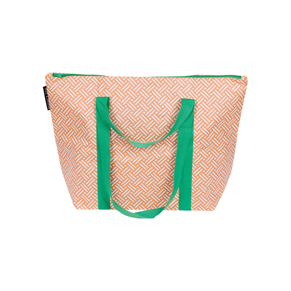 Zip Medium Tote - Rattan