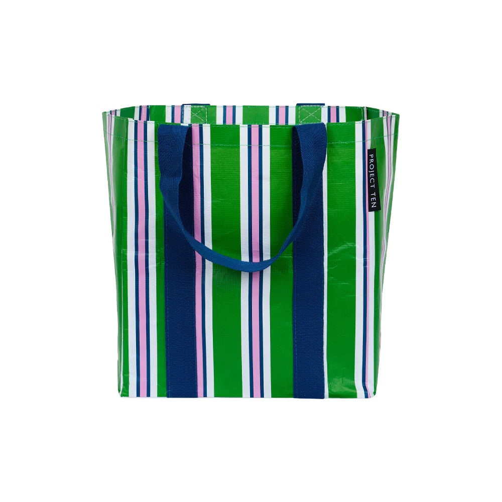 Shopper Tote Bag - Cabana Stripe