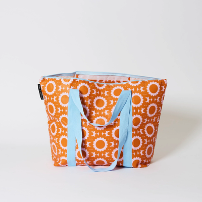 Open Zip Medium Tote - Geo Floral