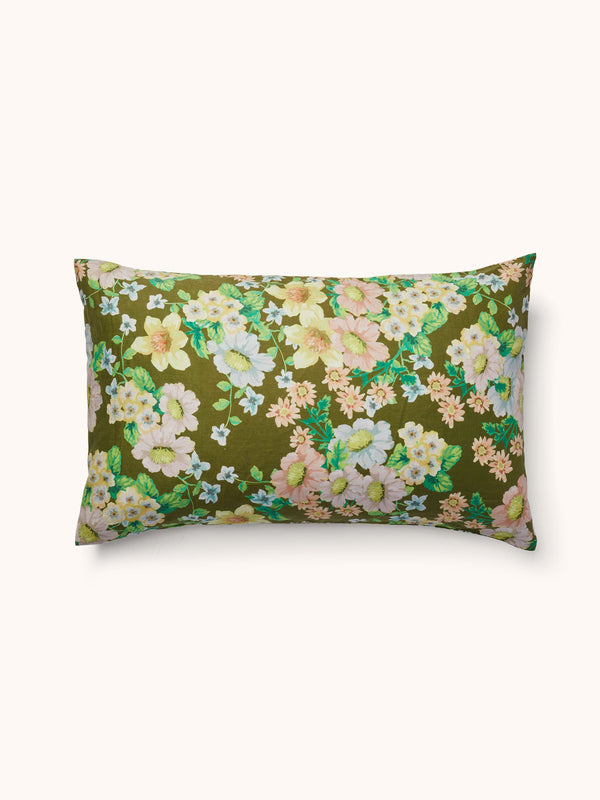 bonnie-neil-buttercup-olive-standard-pillowcases-set-of-2
