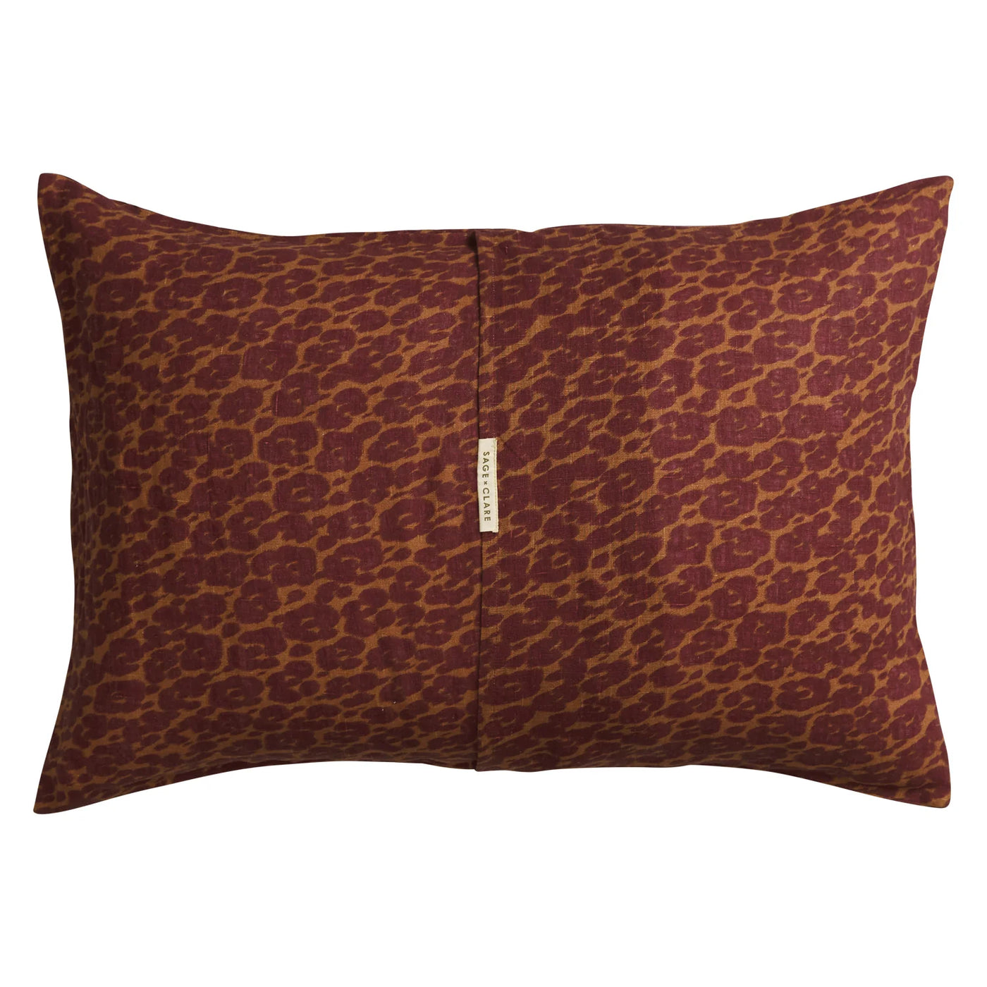 Odette linen pillowcase back details