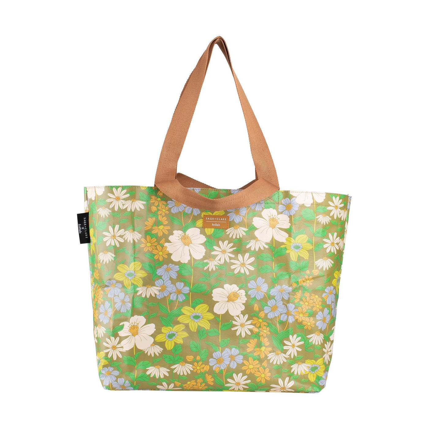 Shopper Tote Sage x Clare - Floria