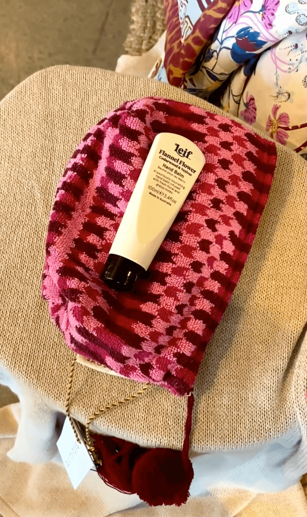 Artlette Terry Pouch + Hand Cream